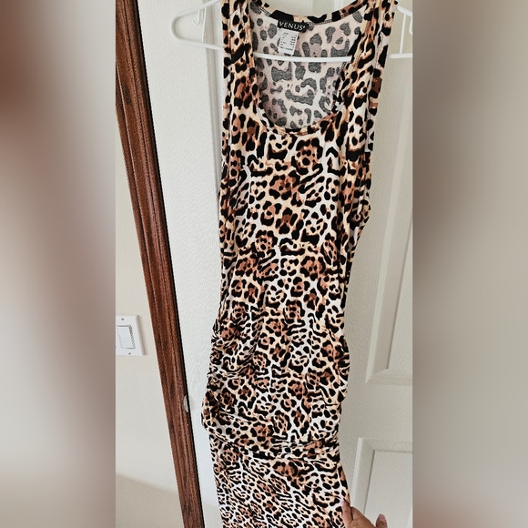 Venus Leopard Print Maxi dress, S - Picture 2 of 4